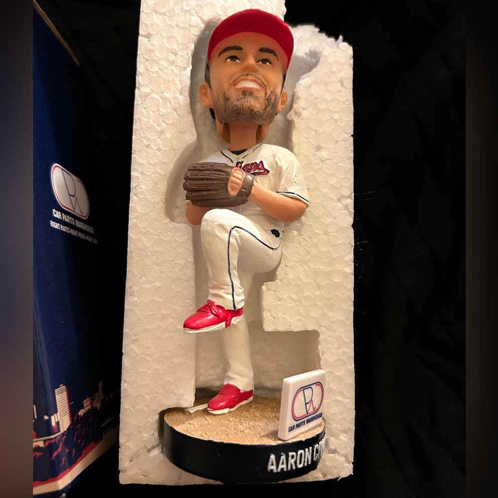 NIB Cleveland Guardians Aaron Civale collectors Bobblehead doll.